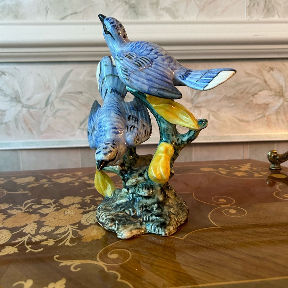 Stangl Pottery Double Blue Jays Bird Figurine 3276D HTF